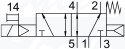 [VUVG-L18-M52-R-G14-P1] {8033553} Elektrozawór