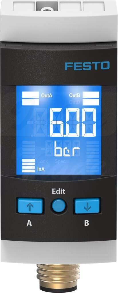 [SPAU-P10R-MS4-F-L-PNLK-PNVBA-M8D] {8035302} Czujnik ciśnienia