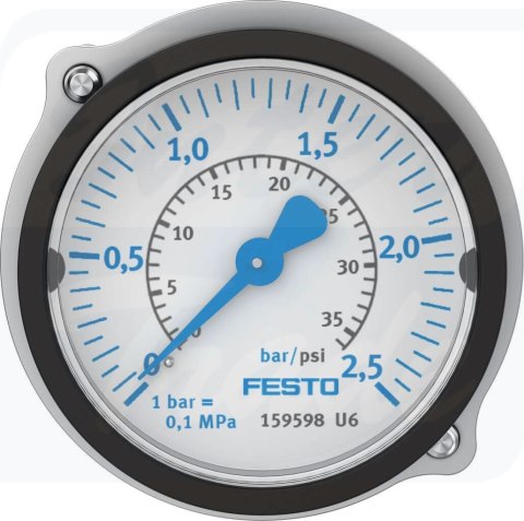 [FMA-50-2,5-1/4-EN] {159598} Manometr kołnierzowy