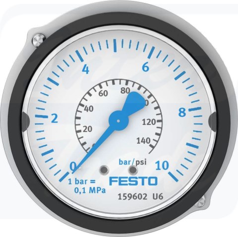 [FMA-63-10-1/4-EN] {159602} Manometr kołnierzowy