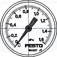 [MA-40-1,6-G1/8-MPA] {192733} Manometr