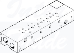 [MHA1-PR2-3-M3-PI-PCB] {197247} Blok przyłączeniowy