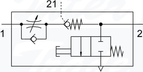 [VFOF-LE-BAH-G14-Q8] {1927030} Zawór dławiąco-zwrotny